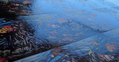 DecoCraft - Scenic Elevated Texture Tiles - Sunlit Reef School