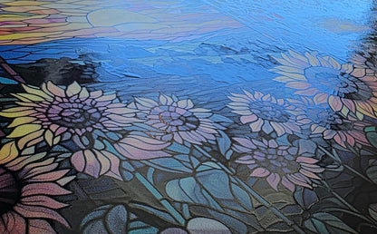 DecoCraft - Scenic Elevated Texture Tiles - Sunflower Valley