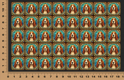 DecoCraft - Scenic Elevated Texture Tiles - Basset Hound