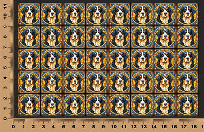 DecoCraft - Scenic Elevated Texture Tiles - Bernese Mountain Dog