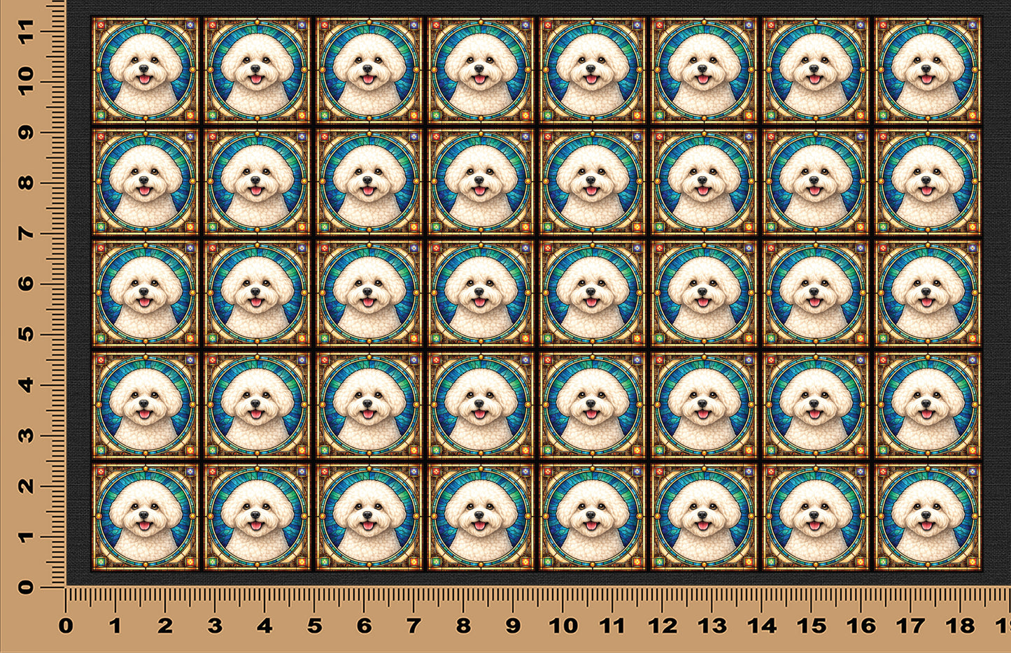 DecoCraft - Scenic Elevated Texture Tiles - Bichon Friese