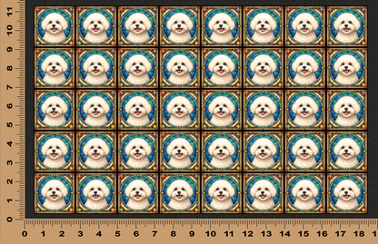 DecoCraft - Scenic Elevated Texture Tiles - Bichon Friese