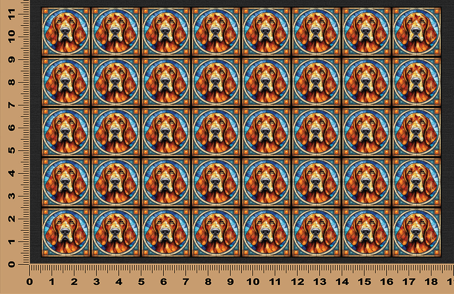 DecoCraft - Scenic Elevated Texture Tiles - Bloodhound