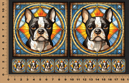DecoCraft - Scenic Elevated Texture Tiles - Boston Terrier