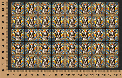 DecoCraft - Scenic Elevated Texture Tiles - Boston Terrier