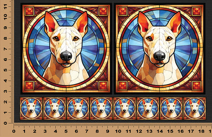 DecoCraft - Scenic Elevated Texture Tiles - Bull Terrier
