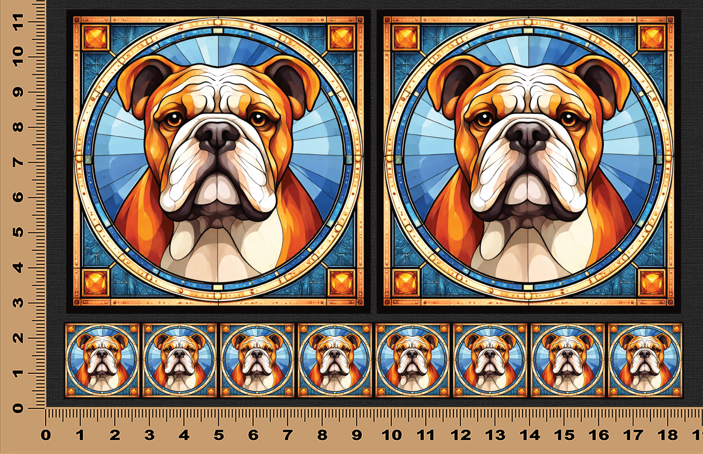 DecoCraft - Scenic Elevated Texture Tiles - Bulldog I