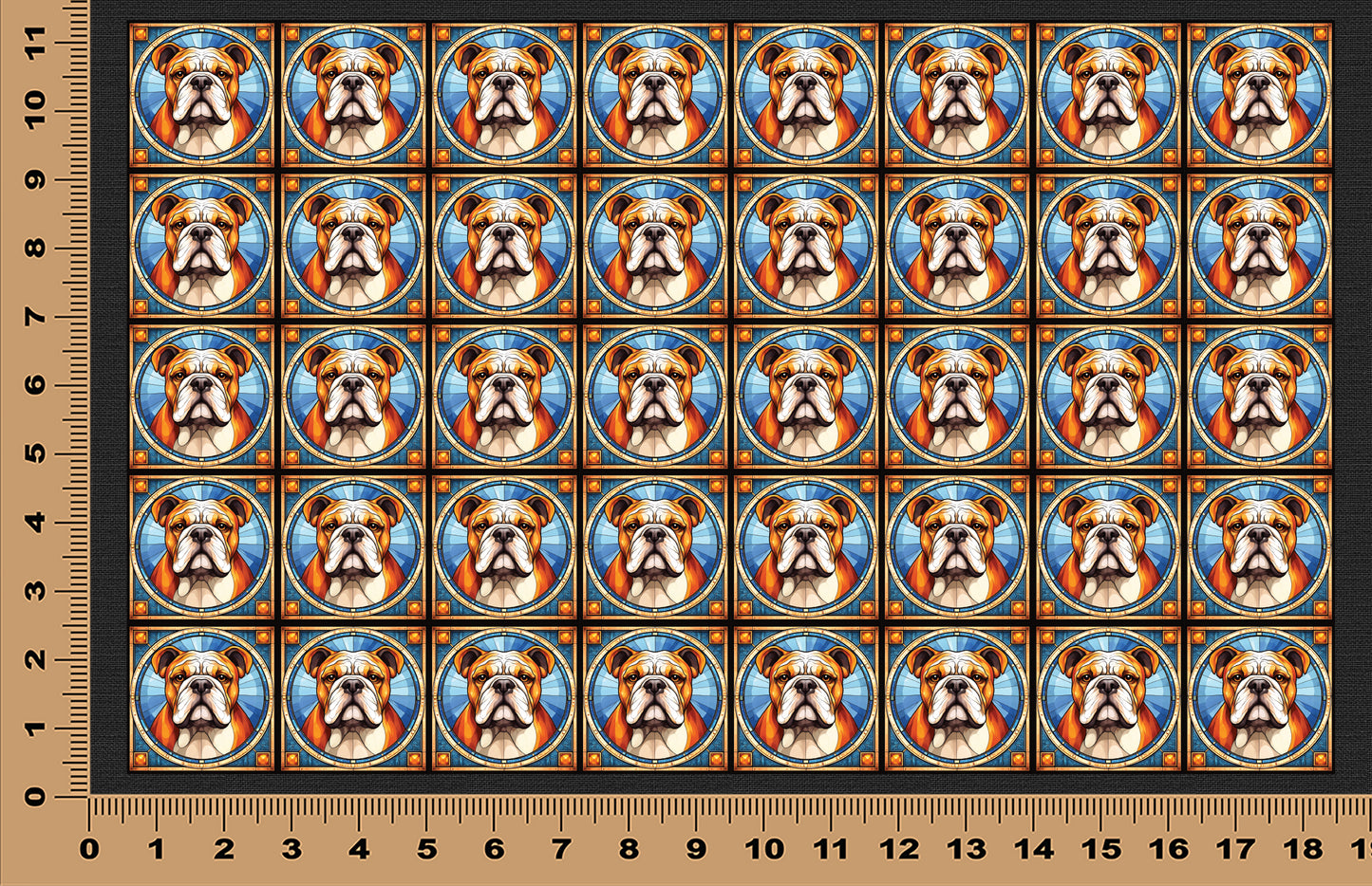 DecoCraft - Scenic Elevated Texture Tiles - Bulldog I