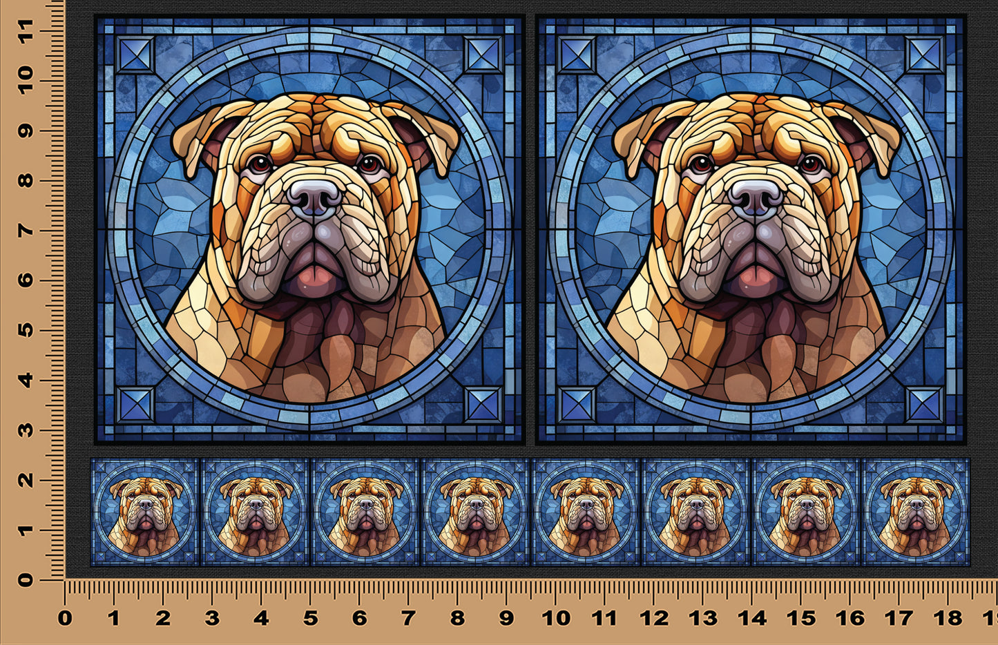 DecoCraft - Scenic Elevated Texture Tiles - Bulldog II