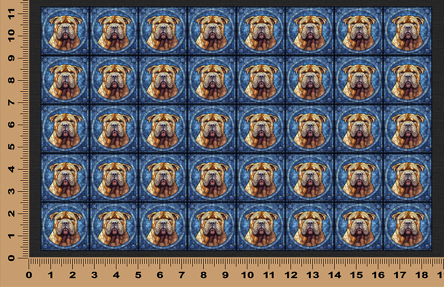 DecoCraft - Scenic Elevated Texture Tiles - Bulldog II