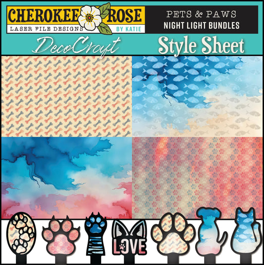 DecoCraft - Cherokee Rose - Pets - Red & Blue