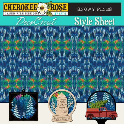 DecoCraft - Cherokee Rose - Style Sheet - Snowy Pines