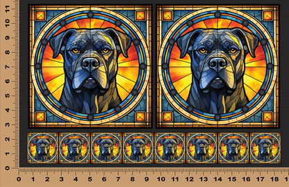 DecoCraft - Scenic Elevated Texture Tiles - Cane Corso (Mastiff)