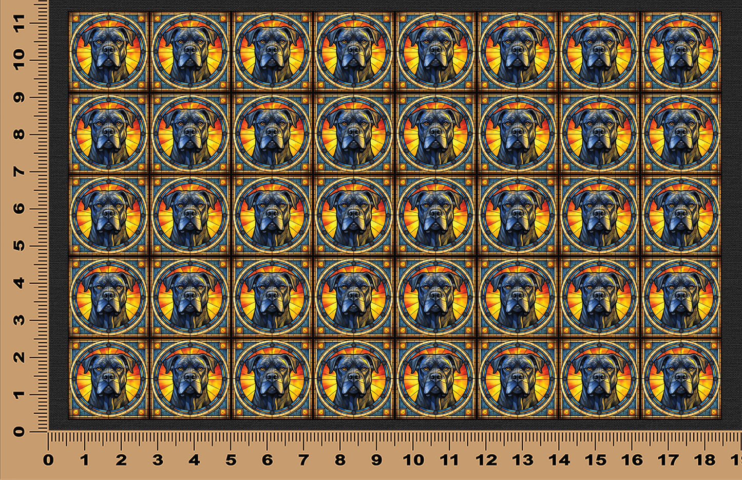 DecoCraft - Scenic Elevated Texture Tiles - Cane Corso (Mastiff)
