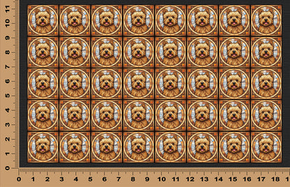 DecoCraft - Scenic Elevated Texture Tiles - Carrin Terrier (Yorki)