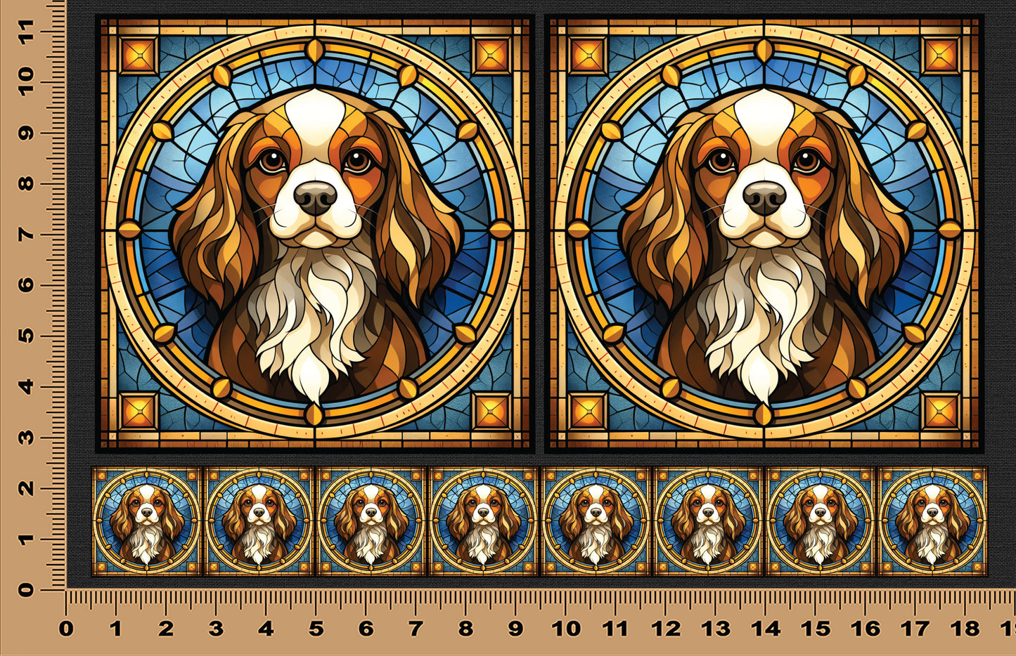 DecoCraft - Scenic Elevated Texture Tiles - Cavalier King Charles Spaniel