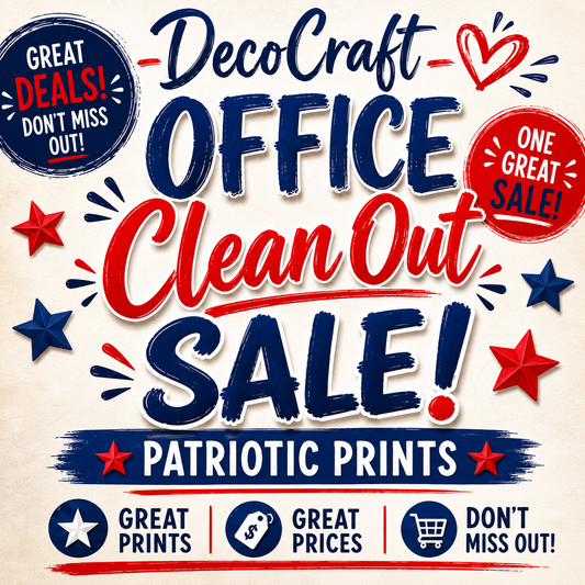 DecoCraft - Office Clean Out - Patriotic Prints - Multiple Bundles Available