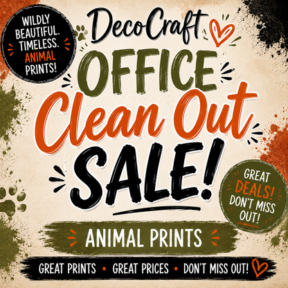 DecoCraft - Office Clean Out - Animal Style Prints - Multiple Bundles Available