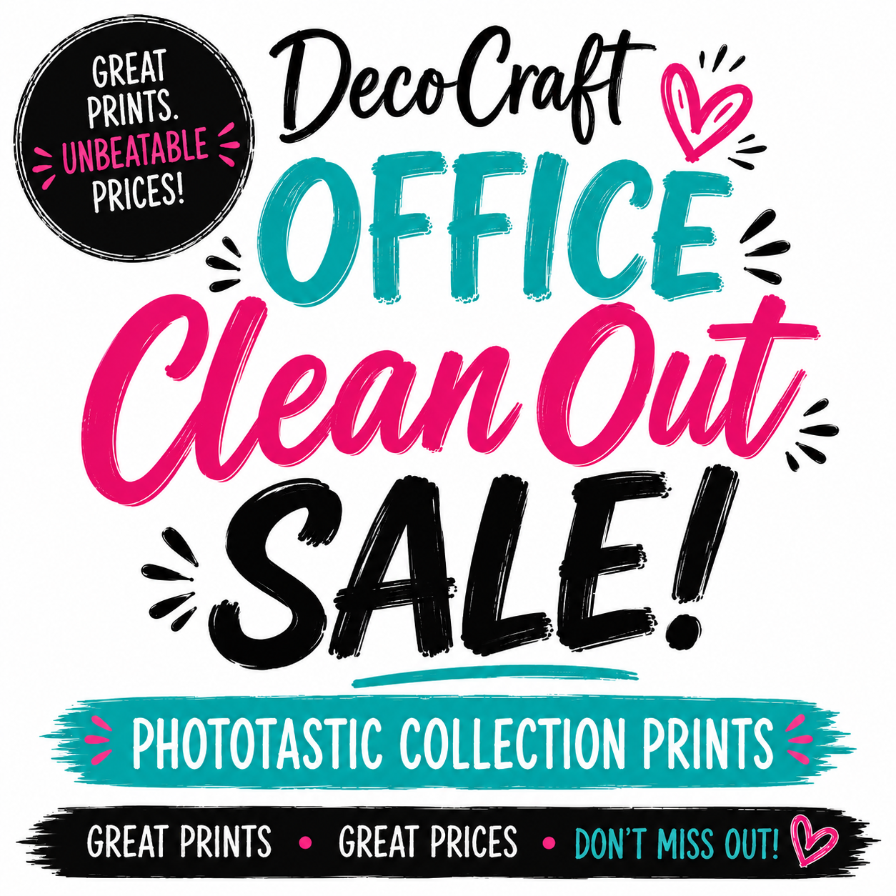 DecoCraft - Office Clean Out - Phototastic Prints - Multiple Bundles Available
