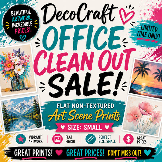 DecoCraft - Office Clean Out - Flat Non-Textured Small Scenic Tile Prints - Volume 3 - Multiple Bundles Available
