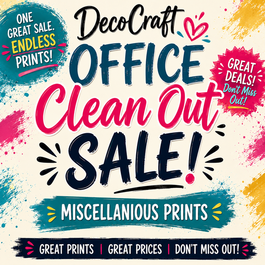DecoCraft - Office Clean Out - Miscellaneous Prints - Multiple Bundles Available