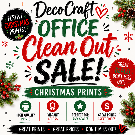DecoCraft - Office Clean Out - Christmas Prints - Multiple Bundles Available