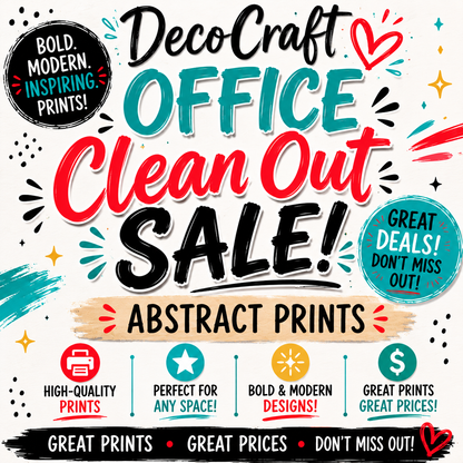 DecoCraft - Office Clean Out - Abstract Prints - Multiple Bundles Available