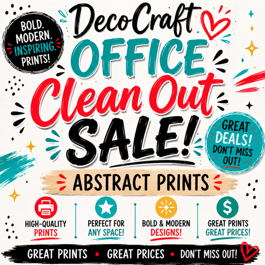 DecoCraft - Office Clean Out - Abstract Prints - Multiple Bundles Available