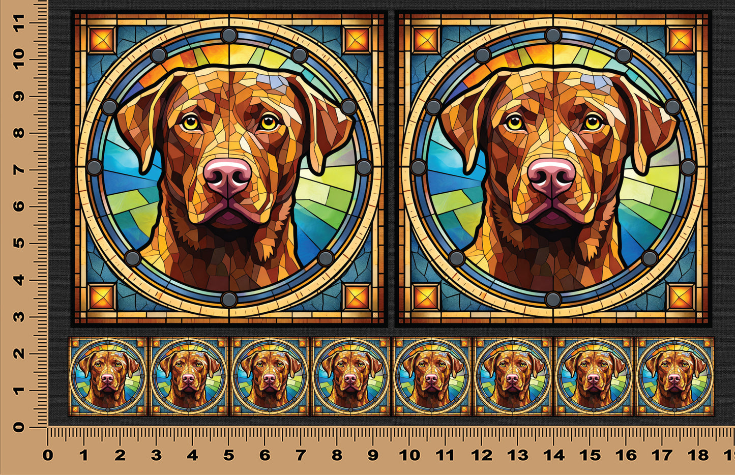 DecoCraft - Scenic Elevated Texture Tiles - Chesapeake Bay Retriever
