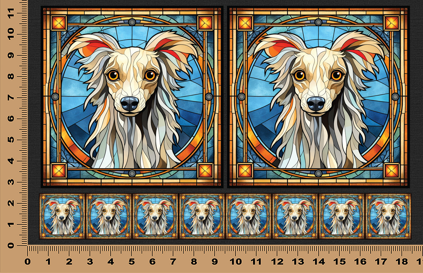 DecoCraft - Scenic Elevated Texture Tiles - Chinese Crested