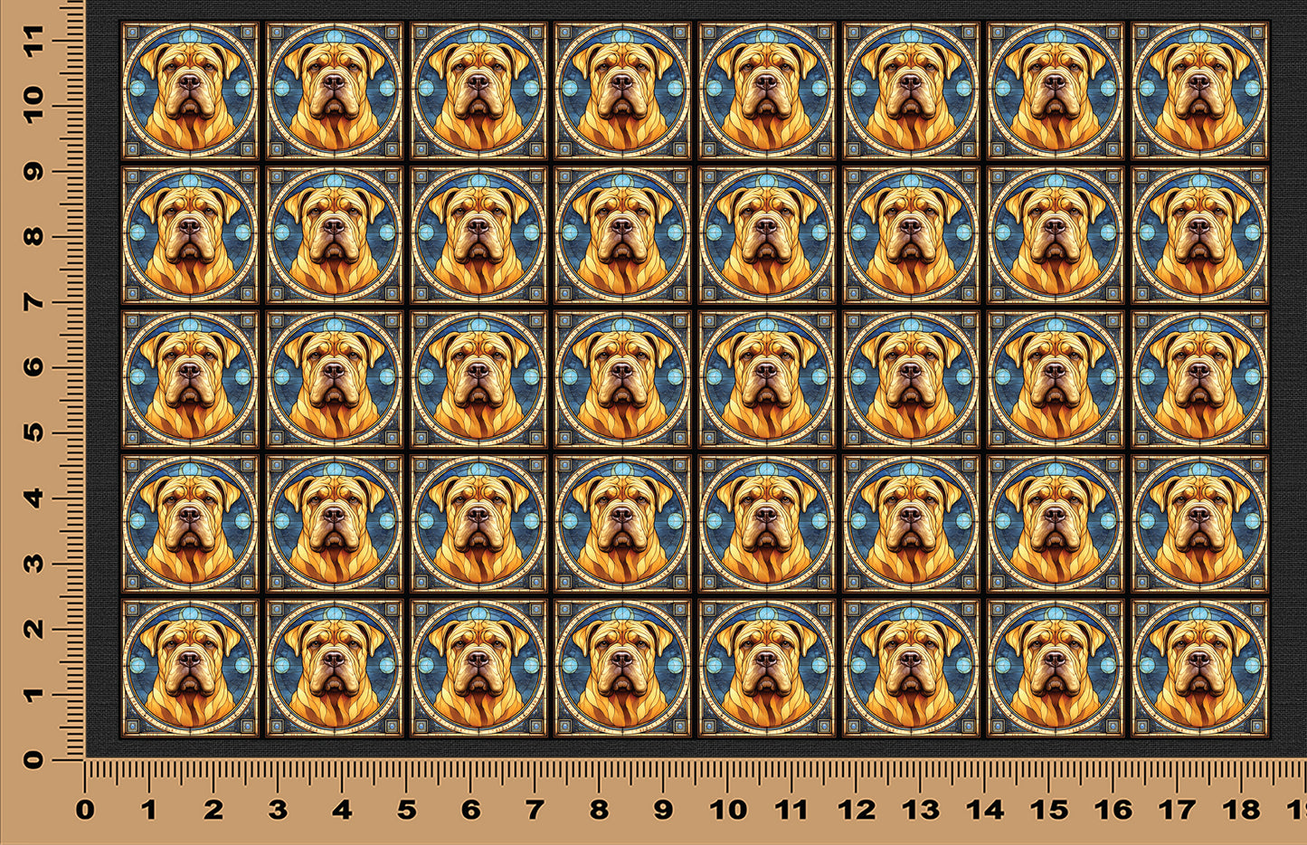 DecoCraft - Scenic Elevated Texture Tiles - Chinese Shar Pei