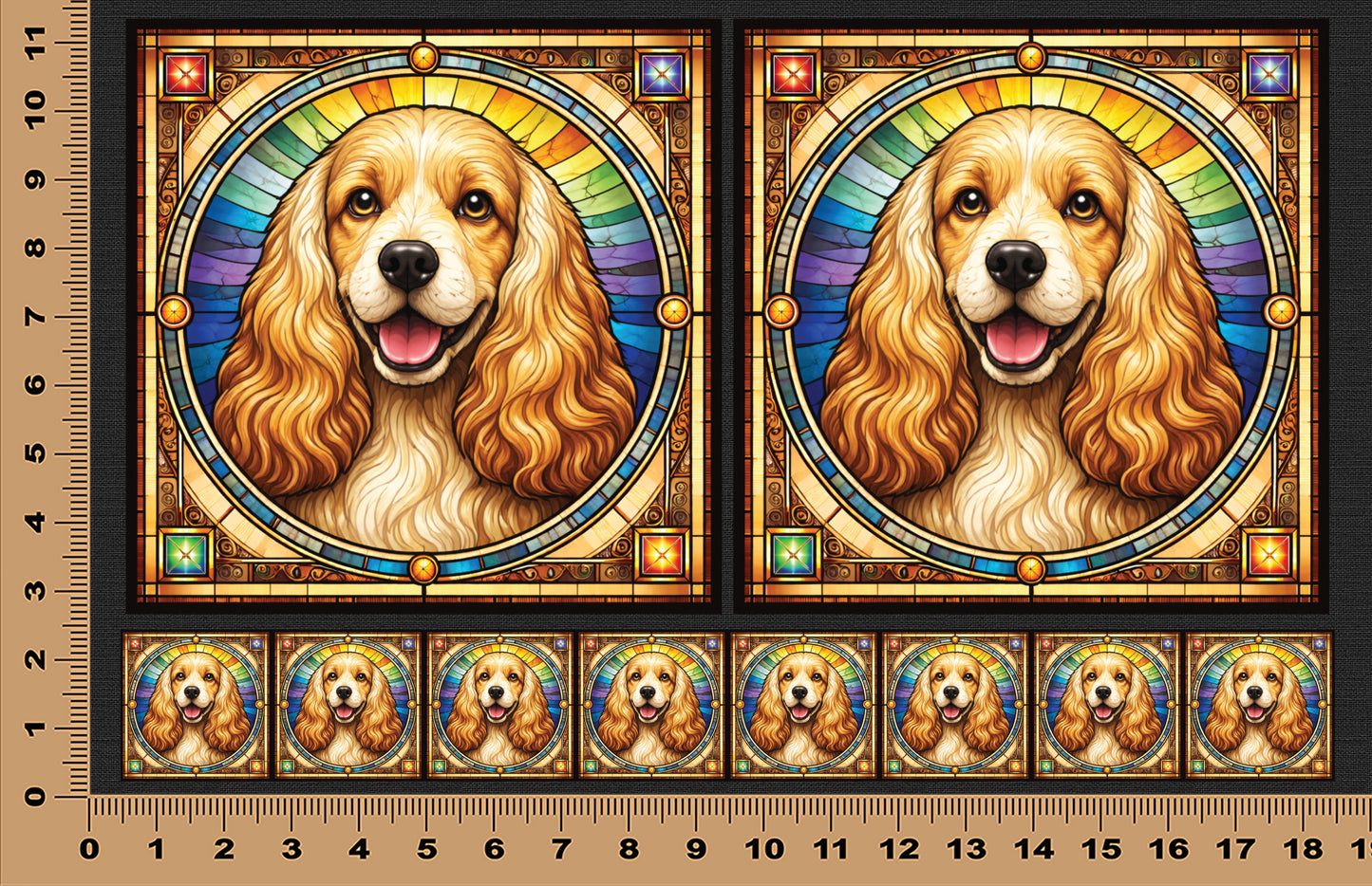 DecoCraft - Scenic Elevated Texture Tiles - Cocker Spaniel