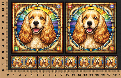 DecoCraft - Scenic Elevated Texture Tiles - Cocker Spaniel