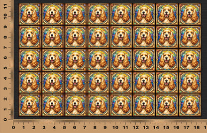 DecoCraft - Scenic Elevated Texture Tiles - Cocker Spaniel