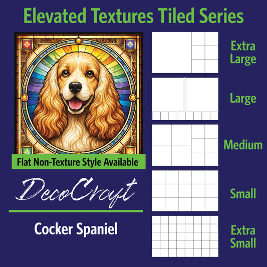 DecoCraft - Scenic Elevated Texture Tiles - Cocker Spaniel