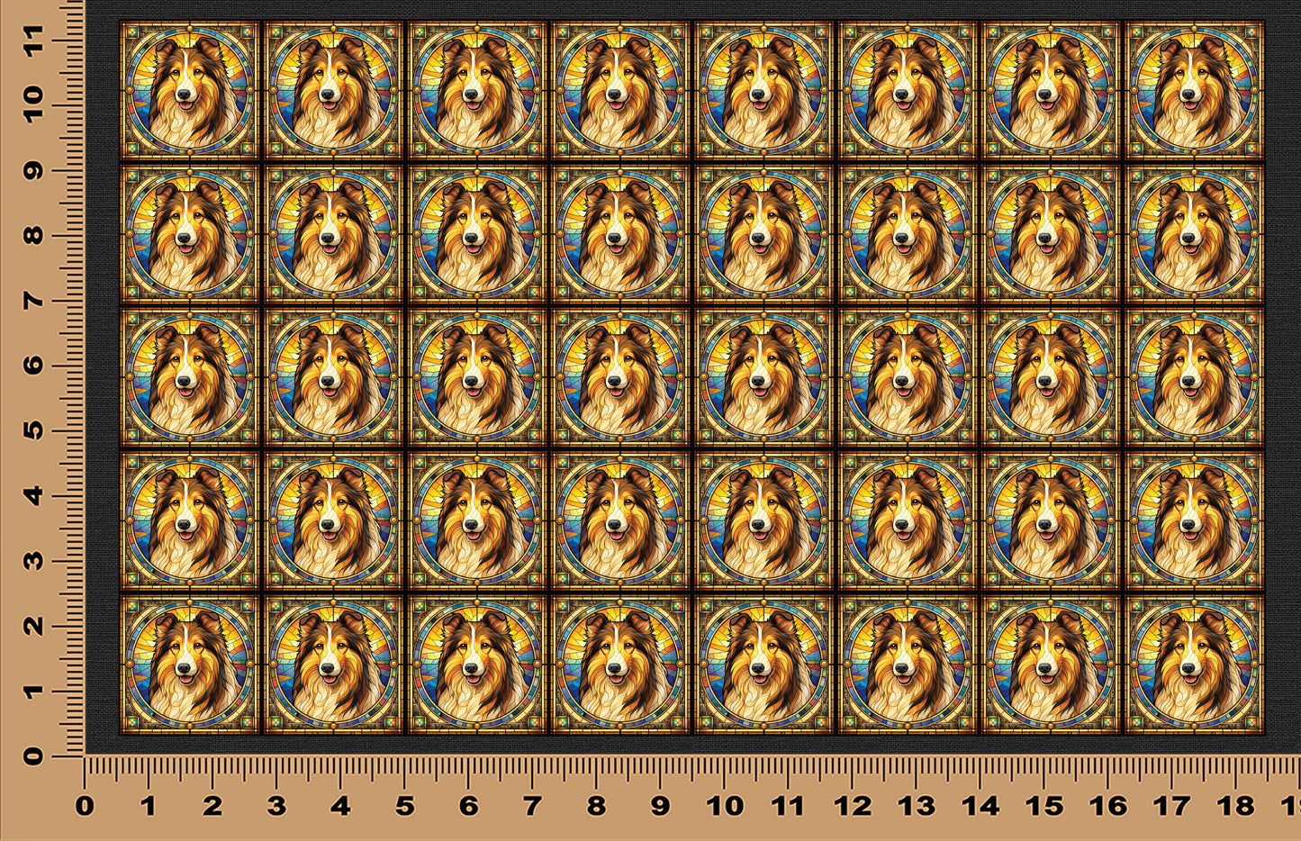 DecoCraft - Scenic Elevated Texture Tiles - Collie