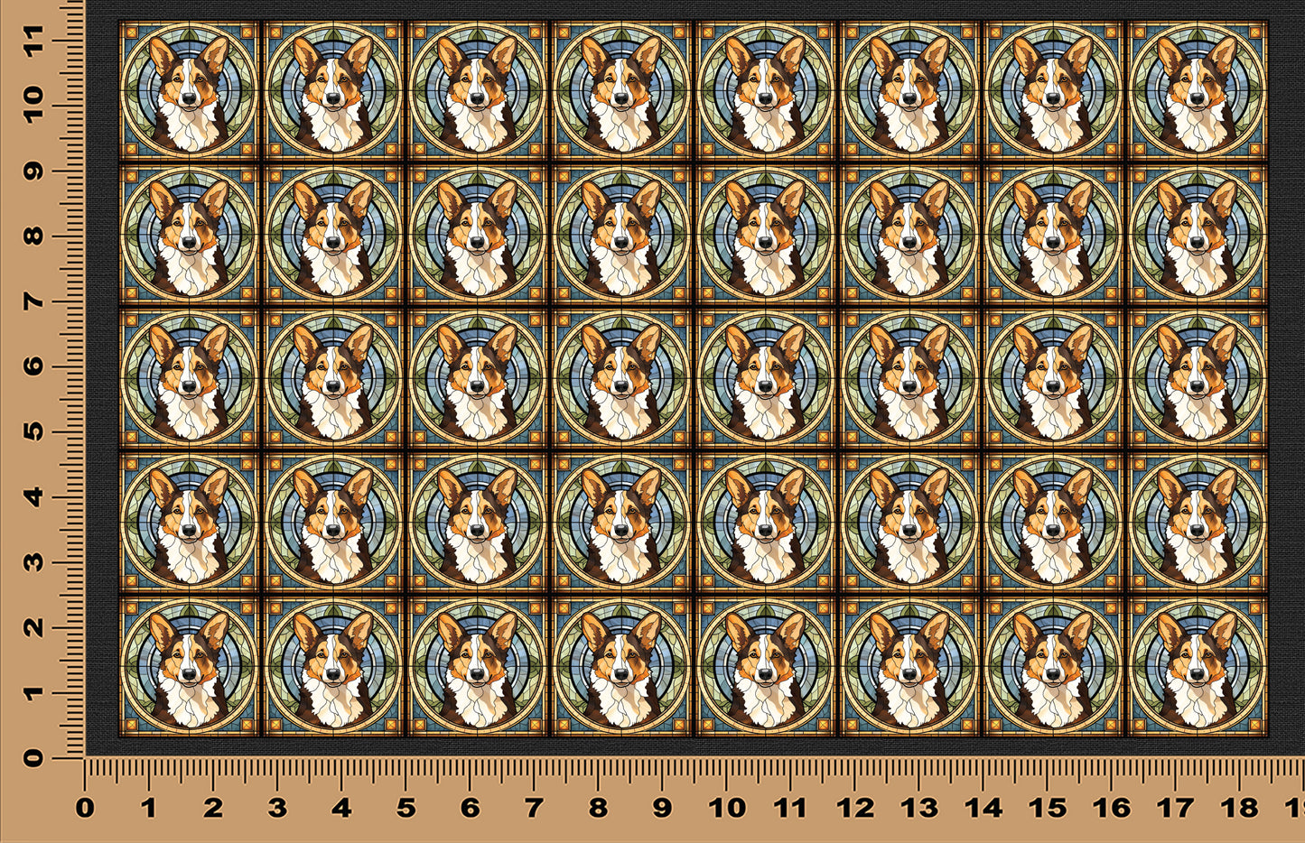 DecoCraft - Scenic Elevated Texture Tiles - Corgi I
