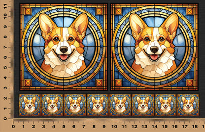 DecoCraft - Scenic Elevated Texture Tiles - Corgi II
