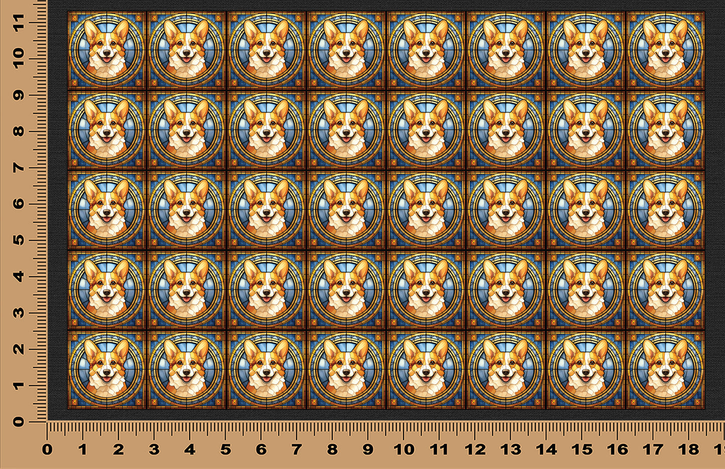 DecoCraft - Scenic Elevated Texture Tiles - Corgi II