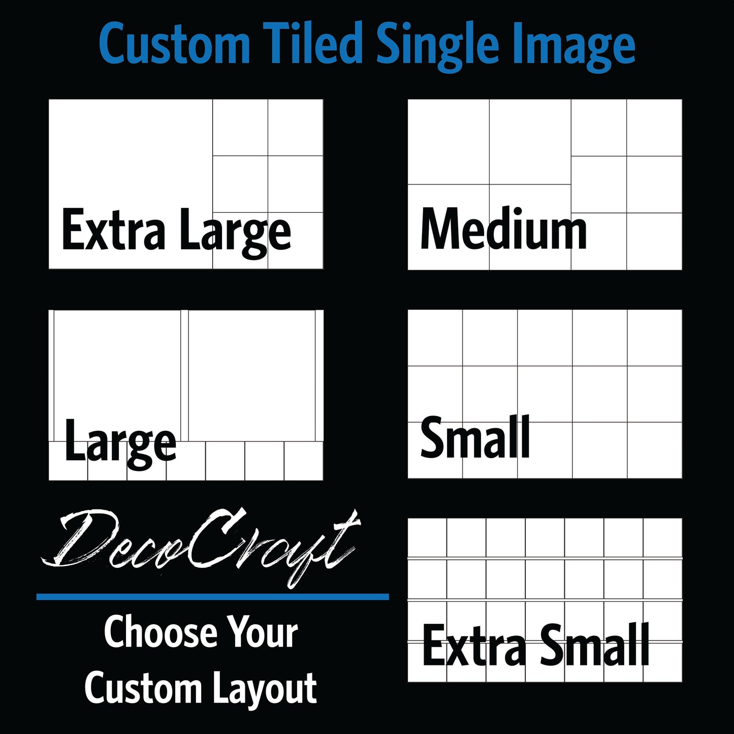 Custom Printing - Squared Image Tiles - Single Image