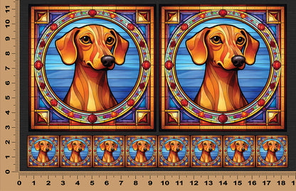 DecoCraft - Scenic Elevated Texture Tiles - Dachshund II
