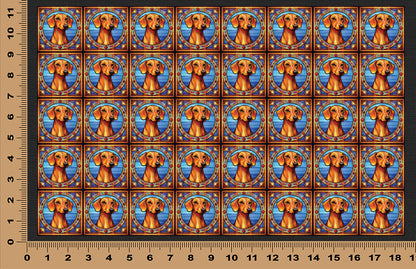 DecoCraft - Scenic Elevated Texture Tiles - Dachshund II