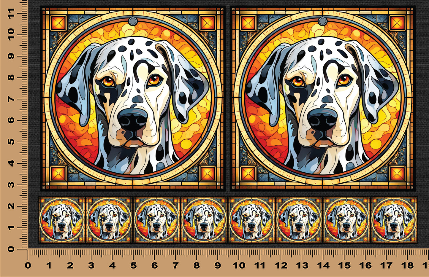 DecoCraft - Scenic Elevated Texture Tiles - Dalmatian