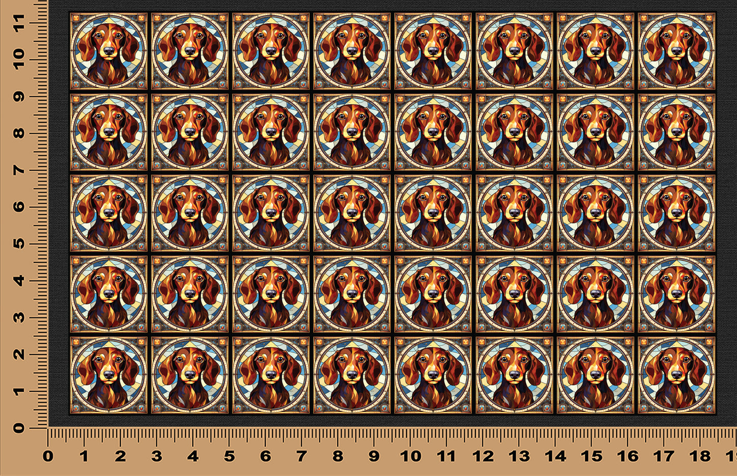 DecoCraft - Scenic Elevated Texture Tiles - Dachshund I