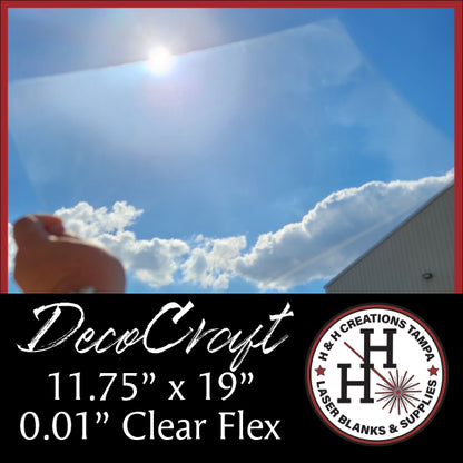 DecoCraft - 0.01" Clear Flex - 11.75" x 19"