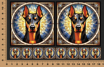 DecoCraft - Scenic Elevated Texture Tiles - Doberman