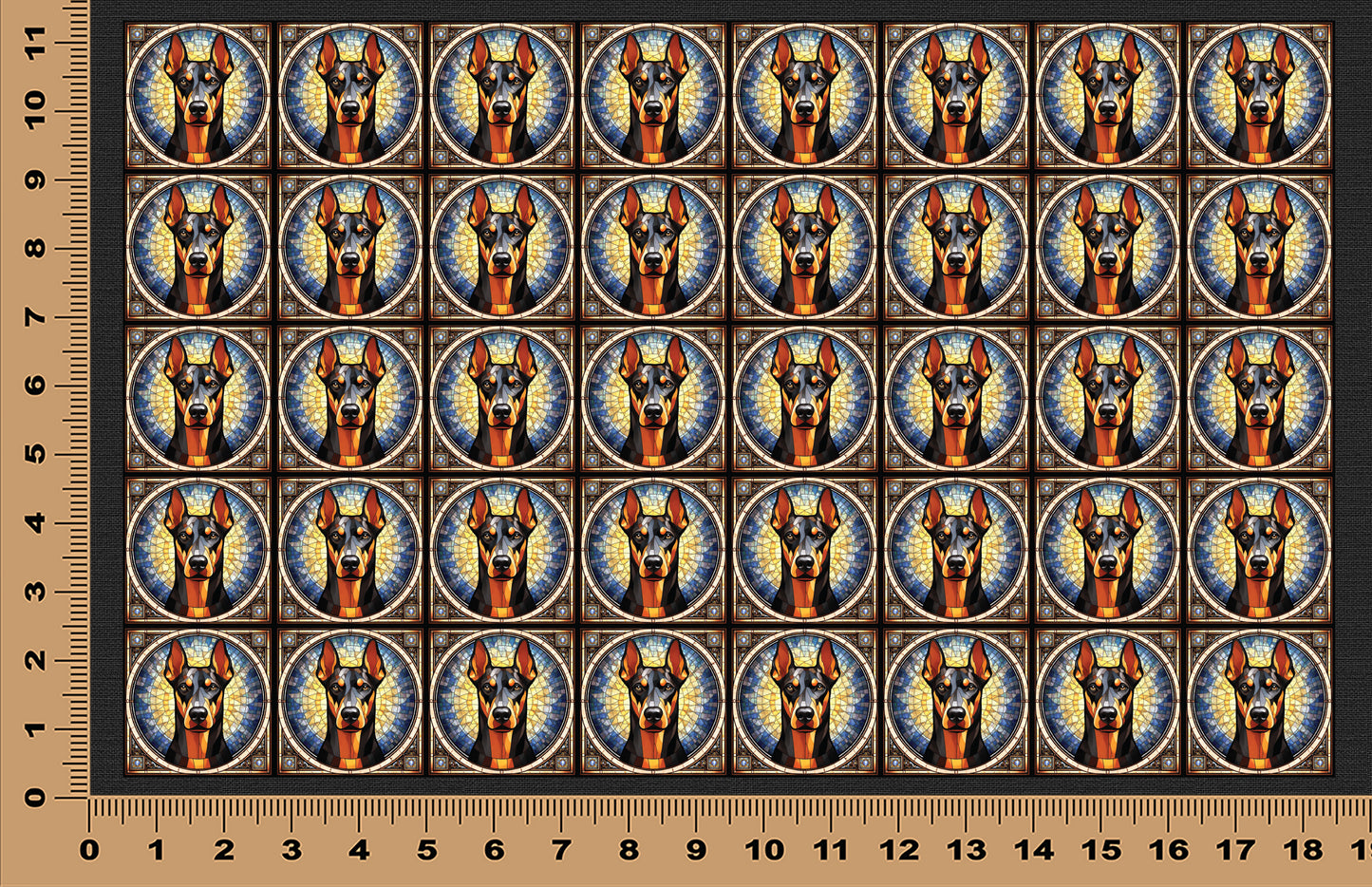 DecoCraft - Scenic Elevated Texture Tiles - Doberman