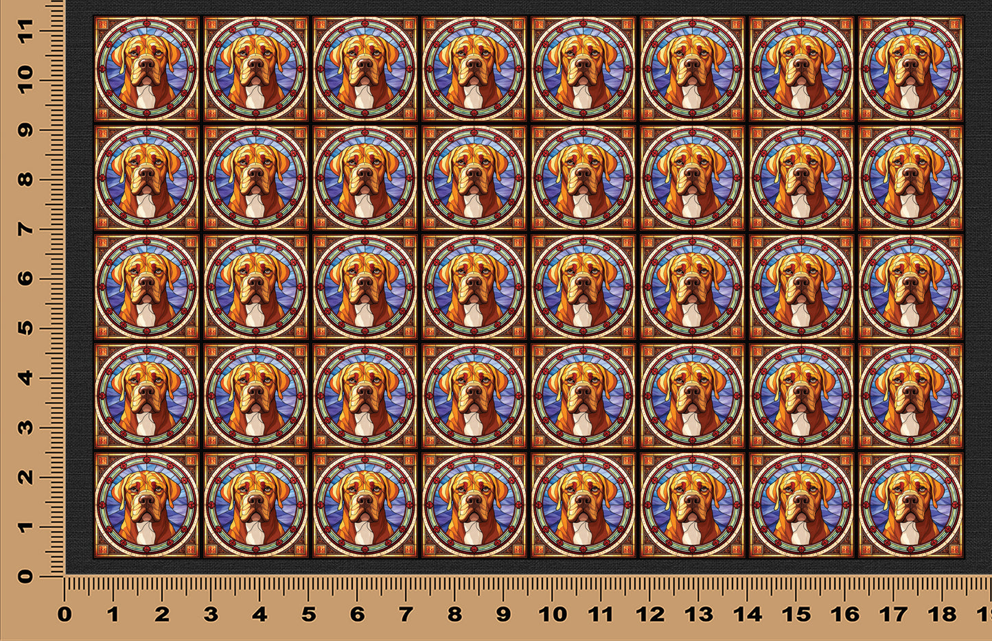 DecoCraft - Scenic Elevated Texture Tiles - Douges De Bordeaux