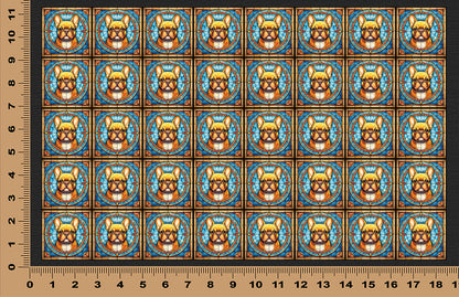 DecoCraft - Scenic Elevated Texture Tiles -French Bulldog