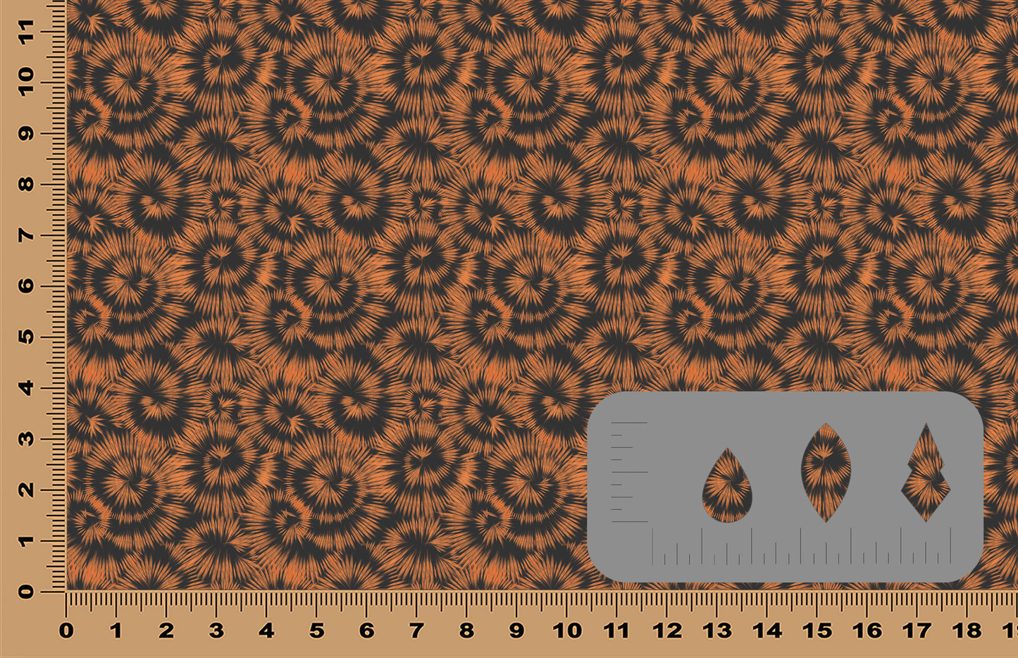 DecoCraft - Halloween - Orange Tie Dye